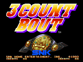 3 Count Bout Title Screen